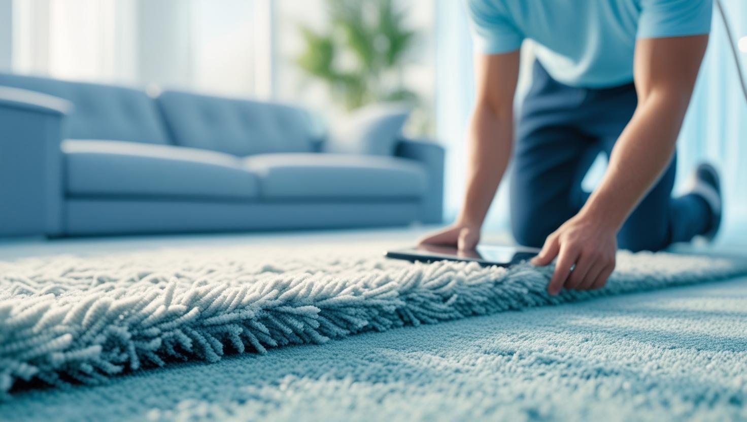 Generate a carpet cleaning website image for _Schedule Your Carpet Cleaning section