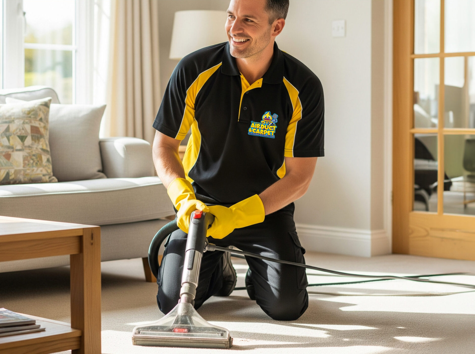 Carpet cleaning Wilmington NC using professional equipment for deep cleaning<br />
